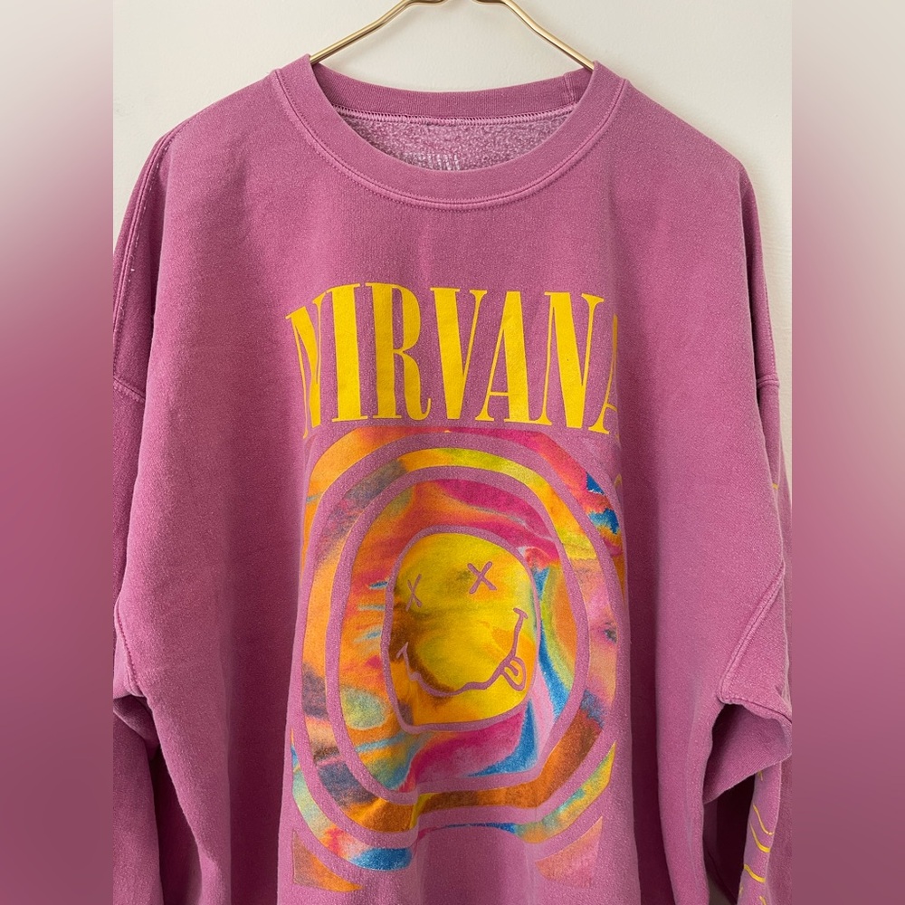 NIRVANA/ Oversized graphic crewneck - Picture 2 of 8